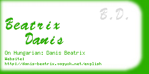 beatrix danis business card